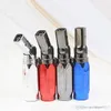 Ugello mobile 4 Jet Flame Torch Lighters Butane Scorch Flame Chef Cooking Riemibile a gas Butano Cigerette Accendino per Smoki5431244