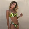 2020 YENİ Yılan derisi Bikini Bayan Mayo Leopar Bikini Sexy Swim Suit Push Up Mayo Seti Beachwear