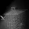 Amazon Hot 8/10/12 "Roestvrijstalen douchekop gepolijst chroom badkamer regen Grote douchekop en draaibare douchewapen
