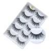 5 pairs 3D Mink Eyelashes Natural False Eyelashes long Lashes Soft Fake Eyelashes Extension Makeup Kit Cilios