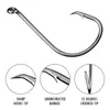 Yeni Varış 100 PCS/Set Sport Circle Fishing Hook Yem Yüksek Karbonlu Çelik Jig Baitholder 6/0# Balıkçılık Kancaları