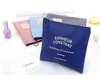 10pcs Cosmetic Bags Women Stripes Printing Canvas Protable Zipper Makeup Bags Travel Storage Bags 4colors