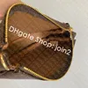 M58009 Mini Pochette Accessoires N58009 Ikoniska mode Kvinnor Canvas Pouch Evening Clutch Zippy Chain Wallet Coin Purse Phone Sling Bag