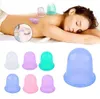 100Pcs Health Beauty Family Body Massage Helper Anti Cellulite Vacuum Silicone Cupping Cups Vacuum Suction Cup Fascia Massager 5.5*5.5cm