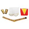 Shazam Mary Batson Cosplay Costume Light-Up blinkande LED-klänning Full Set287C