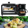 Multi Funcional completamente automática del café del hogar de la máquina eléctrica pan desayuno Máquina 3 en 1 fabricante de Bake Oven huevo frito