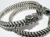 bracelet 912+++Bracelet pour homme dragon sculpté en argent rare du Tibet