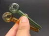 En stock Petite pipe en verre Pipes à fumer en verre coloré 7cm de longueur Pyrex Brûleur à mazout Pipes à main Pipe à fumée de tabac bleu vert orange