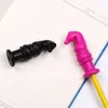 Chewable Silicone Pencil Toppers Chess Knight Horse Baby Teething Pencil Topper Toys Food Grade BAP Free Silicone Pencil Case M1825