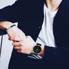 Ibso 2017 relógios masculinos marca superior de luxo 7mm ultra-fino dial pulseira de couro genuíno relógio masculino moda simples relogio masculino y1905226v