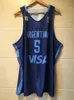 Manu Ginobili #5 Argentinien Nationales Basketballtrikot