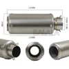 Tubo di scarico Mgod 51MM 60MM Universal Motorcycle Escape Silenziatore per scooter modificato SC GP Project con Dirt Bike Pipe1278S