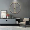 Large Metal Wall Clock design moderno de luxo para Sala 3D Decoração Big relógios de parede Assista Art Ferro Home Decor 70 centímetros