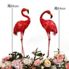 Iron Art Red Flamingo voor Wedding Road Lead Party Decoration Crafts Simulation Animal Photography Window Mall Decoration Props