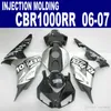 Wtrysk Mold ABS Zestaw do zwalczania dla Honda CBR1000RR 06 07 Czarny Silver Repsol CBR 1000 RR 2006 2007 Łóżka nadwozia VV21