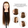 Salon Hair Tryup Practice Model Eyelash Extensions Mannequin Head Parrucchiere Allenamento Doll Doll 60cm Parrucca Testa senza supporto SH190727