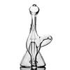 6.3 inç nargile mini dab kuleleri küçük cam su bongs sigara su borusu beher heady bong recycler petrol teçhizatı 14mm eklem