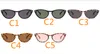 All'ingrosso-Moda Cat Eye Frame Occhiali da sole Donna Uomo Metal Frame Gradient Occhiali da sole Donna Shades Occhiali UV400 Z3323