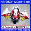 Kropps vitblå ram för Honda NSR 250 R MC18 pGM2 NSR 250R NS250 NSR250R 88 89 262HM.9 MC16 NSR250 R RR NSR250RR 1988 1989 88 89 FAIRING