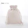 Linen Drawstring Pouch Bags Reusable Shopping Bag Party Candy Favor Sack Cotton Gift Packaging Storage Bags DHL WX9-1488