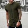 2020 Yeni Erkekler T Gömlek Streetwear Rahat Kısa Kollu erkek Tops Tees Gömlek Temel Streç T Erkek Giyim Chemise Homme1