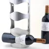 1pc 3 of 4-gaten roestvrijstalen wandgemonteerde wijnhouder rack huishoudelijke wijnfles houder voor huisje met schroeven de voorkeur
