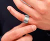 불교의 마음 경전 전달 반지 남성 손가락 반지 횡포 성격 티타늄 강철 색인 손가락 반지 선물 6 9 10 ------ 14