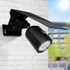 10 LED lumière solaire Angle d'éclairage réglable 500lm lampe étanche projecteur avec trois Modes pour jardin extérieur cour murale