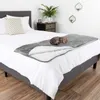 Waterdichte Flanel Deken Coral Fleece Bedspread Dubbellaags Draagbare Draagbare Deken Wollen Sherpa Gewogen PET1