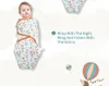 100% bomull baby sovsäck tecknad tryckt sömn säck baby barnvagn sovsäck baby swaddle filtar 2 packs