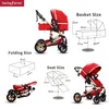 Cochecitos # Babyfond Luxury Baby Stroller 3 en 1 High Land-Scape Fashion Carriage europe Design Pram Dos Way Four Seasons1