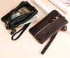 50pcs Mix color Cowhide PU Multifunctional Zipper Coin Purses With Strap