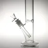 12 -calowe szklane bongi woda prosta przezroczysty grube Pyrex Hookah mocny zlewka Recyklator Percolator Bong Bong Bowl Downstem DAB Rigs