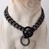 15 mm vergoldetes Haustierhalsband, Hundetraining, Choke-Kettenhalsbänder, 316L-Edelstahlkette für große Hunde, Pitbull, Bulldogge, 30,5–86,4 cm