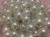 Nya 100st Carton White 20mm Imitation Pärlor Löst pärlvit akrylpärlpärlor DIY -hartsavstånd för smycken G36533 F5244T