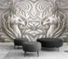 3D Wallpaper European Embossed Double Sexy Beauty Living Room Slaapkamer Kitchenback Ground Muur Decoratie Schildermakerij Muurschildering Wallpapers6808700