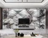 3d papier peint mural microcristallin moderne minimaliste géométrique ligne marbre HD numérique impression humidité papier peint