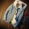 Heren Hiphop 2019 Warme Fleece Dikke Denim Jassen Mannelijke Lente Winter Jean Bont Jas Uitloper Cowboy Mannelijke Warme Jassen jas Motorcyc3049759