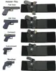 Ultimate Tactical Belly Band Holster para Carry Escondido Preto Fit Mid Tamanho Completo Compacto Revólver Subcompacto Revólver Caça Pistola