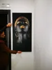 Stampe su tela Modern Black Woman Model Painting Wall Art Poster e stampe Immagini Decorazione domestica per soggiorno Senza cornice