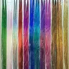 10 extensiones de cabello de seda de color 5 paquetes Bling 100cm 150roots / pc Hairdecoration Extensión sintética del pelo del arco iris piral