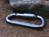 Buitenveiligheid gesp Aluminiumlegering D Vorm Klimmen Knop Carabiner Snap Clip Haak Sleutelhanger Sleutelhanger Carabiners Camping Wandelen Hot Sale