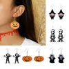 Happy Halloween Citrouille Crâne Boucles D'oreilles Drop Dangle Big Long Fashion Punk Bijoux Pour Femmes Filles Accessoires