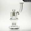 SAML 25cm 키가 큰 원자 매트릭스 Bong Hookahs Birdcage Percage Percolator 두꺼운 유리 방수 흡연 파이프 관절 크기 18.8mm 석유 굴착 PG5024