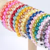 18mm knapp snap Noosa Chunks Armband för kvinnor Mode Trendiga Beaded Armband Smycken Billiga DIY Charms Flickor Bangles Armband 16 Färger