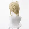 トーガヒミココスプレウィグスミーヒーローアカデミアcos wiganime blonde wig short wavy合成髪とloli307172999のフリンジヘアスタイル