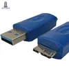 300PCS / LOT STANDARD USB 3.0 Typ A Man till USB 3.0 Micro B Male Plug Connector Adapter USB3.0 Converter Adapter AM till Microb