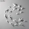 Noolim Europese 3D keramische vogels muur opknoping simulatie muurschilderingen muur achtergrond woninginrichting ambachten creatieve wanddecoratie Y200106