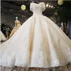 Luksusowy vneck z ramion ALine Wedding Suknie ślubne aplikacje Satynowe suknie ślubne ślubne plus rozmiar na Bliskim Wschodzie Vestido8916832