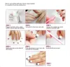 24 pièces/ensemble longs blancs français faux ongles rose Nep Nagels acrylique classique complet ongles artificiels pour bureau à domicile faux ongles
